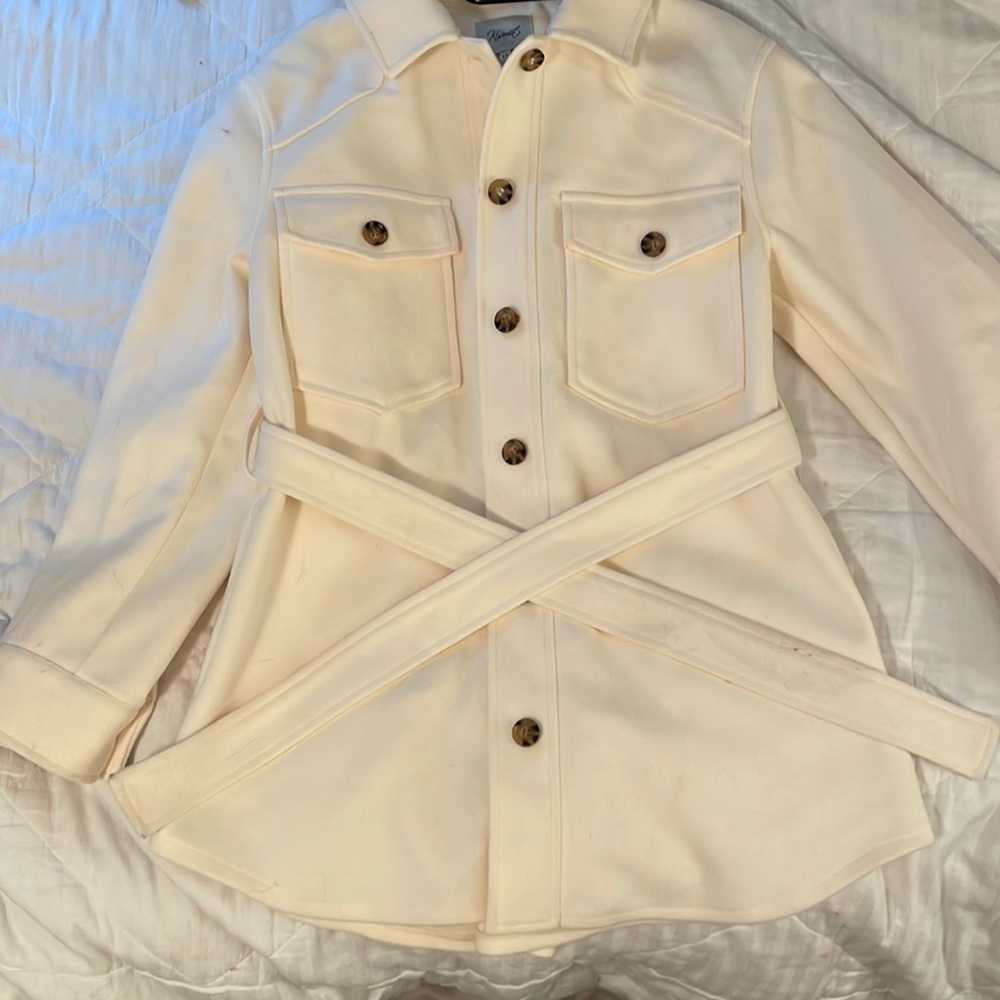 Cream shacket